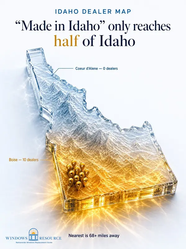 "Made in Idaho" only reaches half of Idaho — 10 Earthwise dealers near Boise, zero in Coeur d'Alene–Post Falls