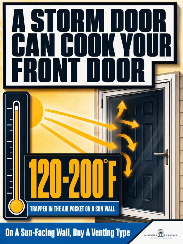 Storm Doors in NC — The Heat-Trap Warning