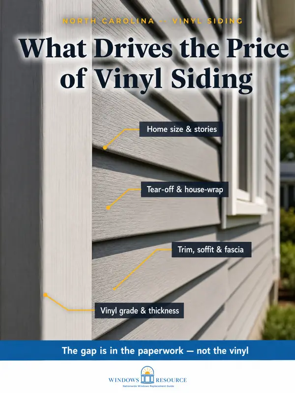 What Drives the Price of Vinyl Siding in NC