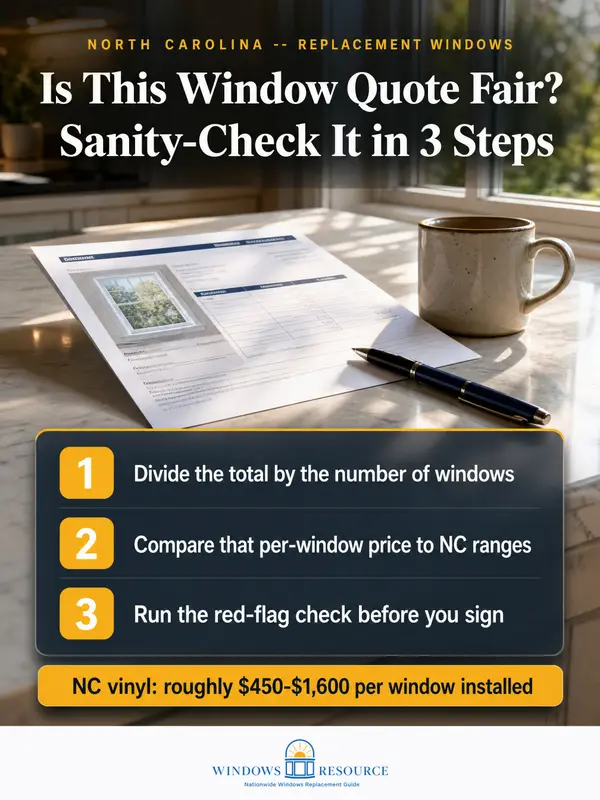 Is Your Window Quote Reasonable? 3 Things to Check First