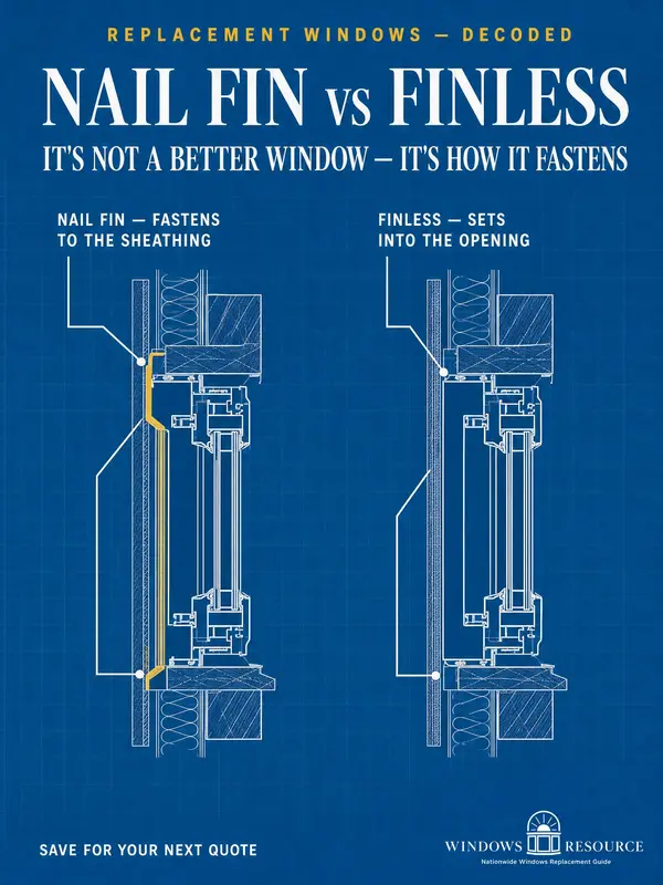 Nail-Fin vs Finless Windows: It's How It Fastens