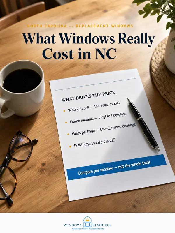 What Replacement Windows Really Cost in North Carolina