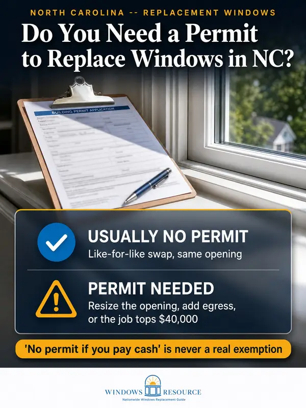 Do You Need a Permit to Replace Windows in NC?