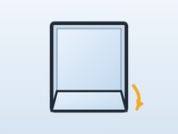 Awning window tilting open from a top hinge — a small vent opening at the bottom.